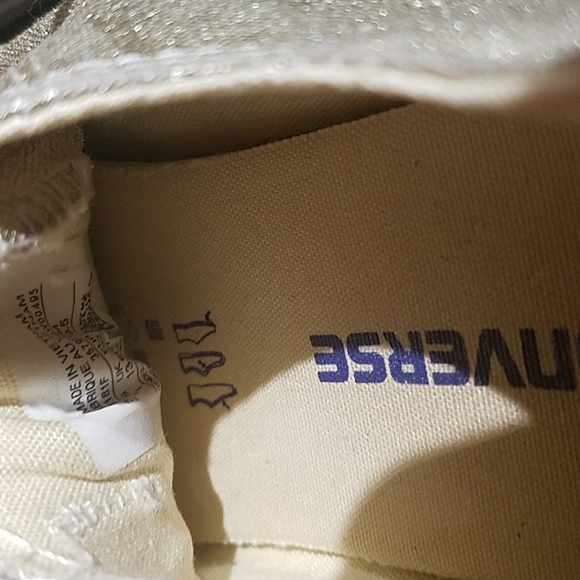 Converse Chuck Taylor All Star Ox Light Gold Lace Up Low Top Sneakers Shoes - Picture 5 of 6